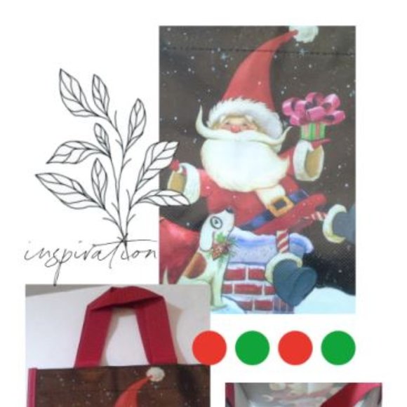 Lock and Lock Santa Climbing Down Chimney Tote - Picture 11 of 11